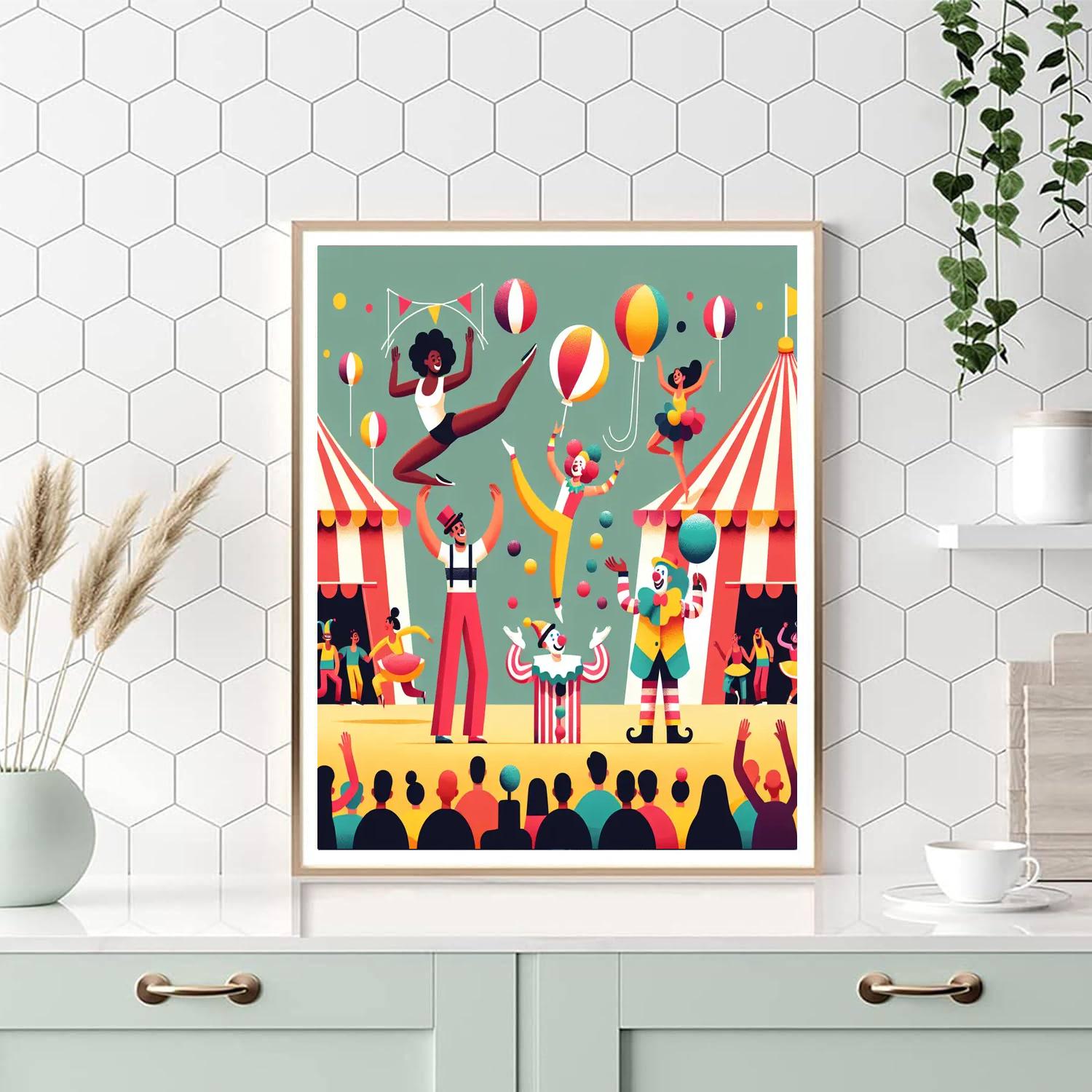 Circus Of Imagination Painting By Numbers Kit