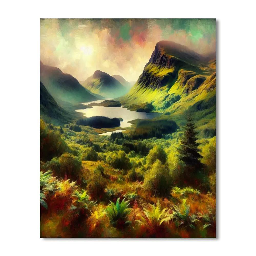 Scottish Highland Beauty Paint By Color
