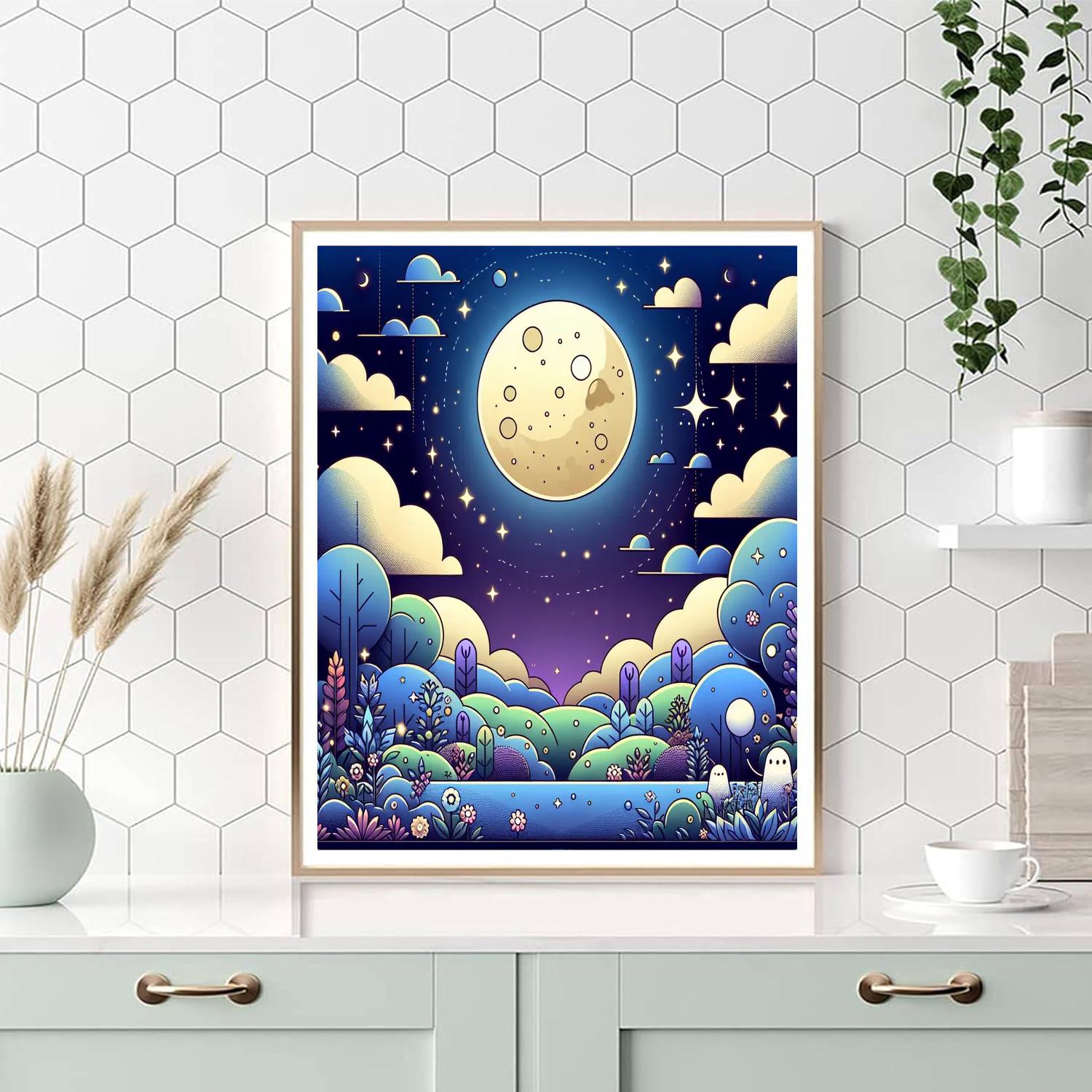 Enchanted Moonlit Journey DIY Paint By Numbers
