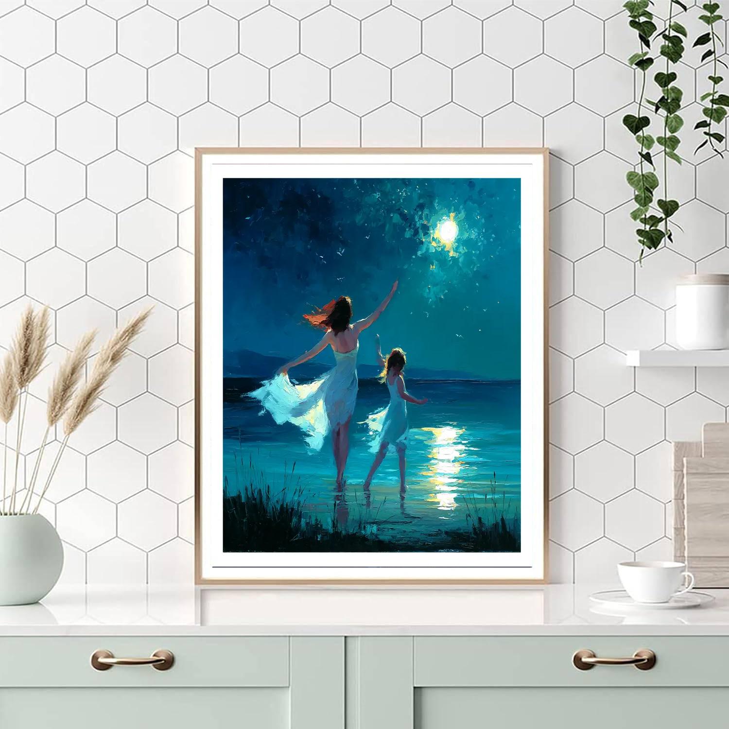 Moonlit Dance Of Motherhood DIY Paint By Numbers