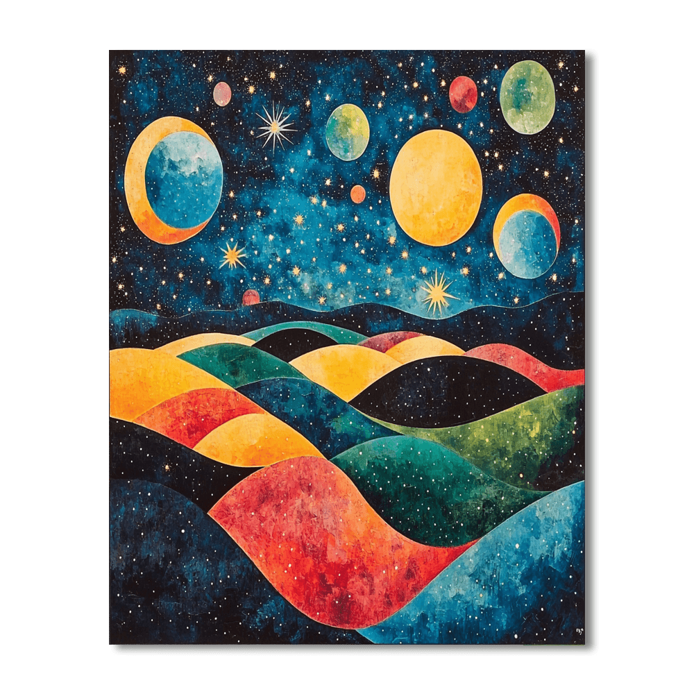 Joan Miró Inspired Astral Dreams  Paint By Color