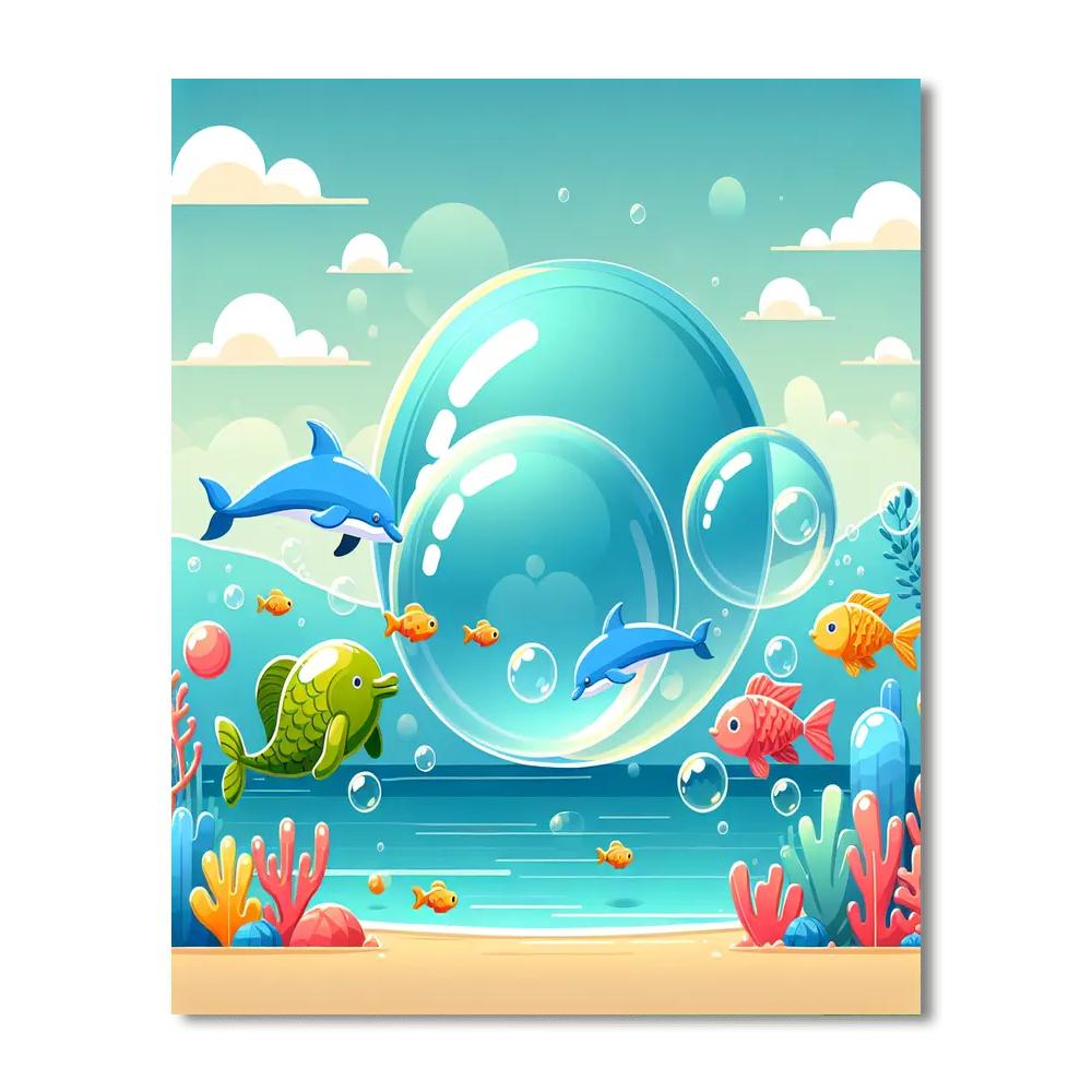 Bubble Bay Paint By Numbers Art