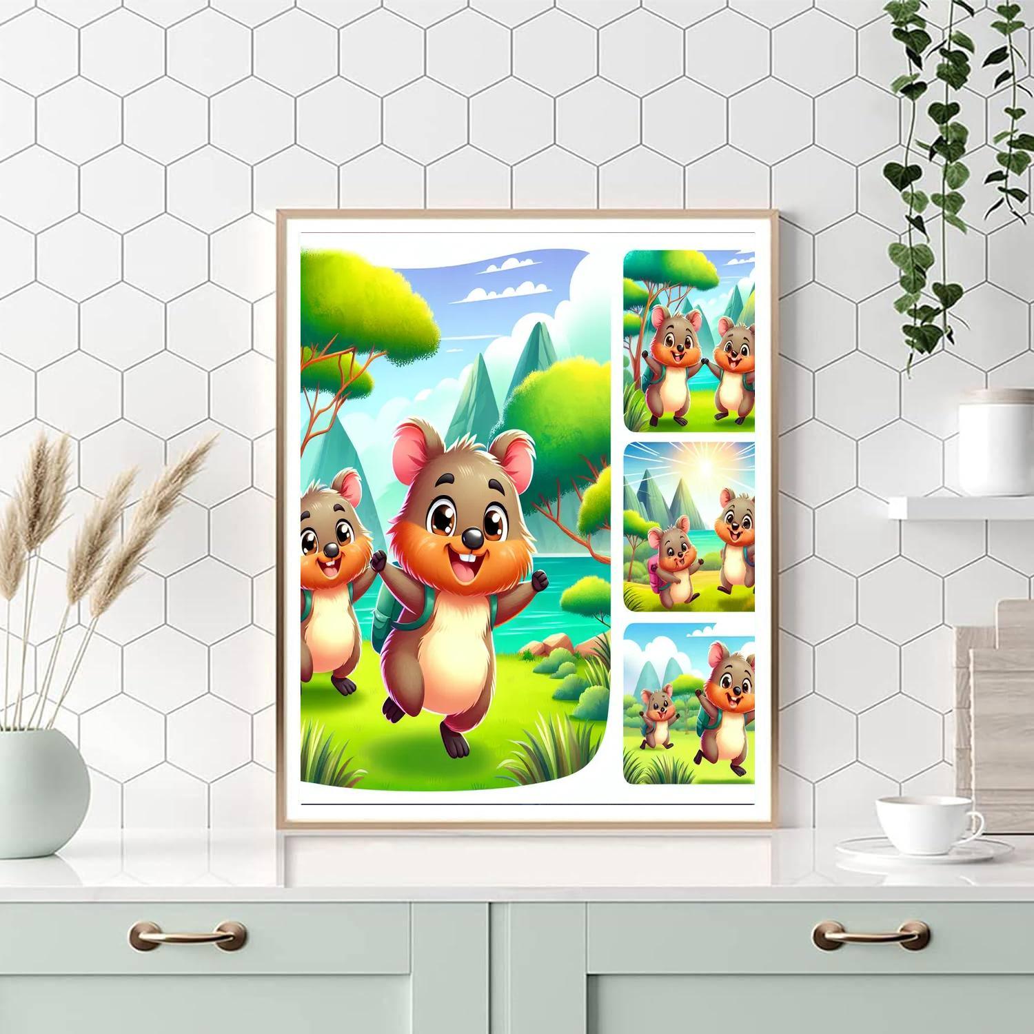 Quirky Quokka Outing Painting Number Kit