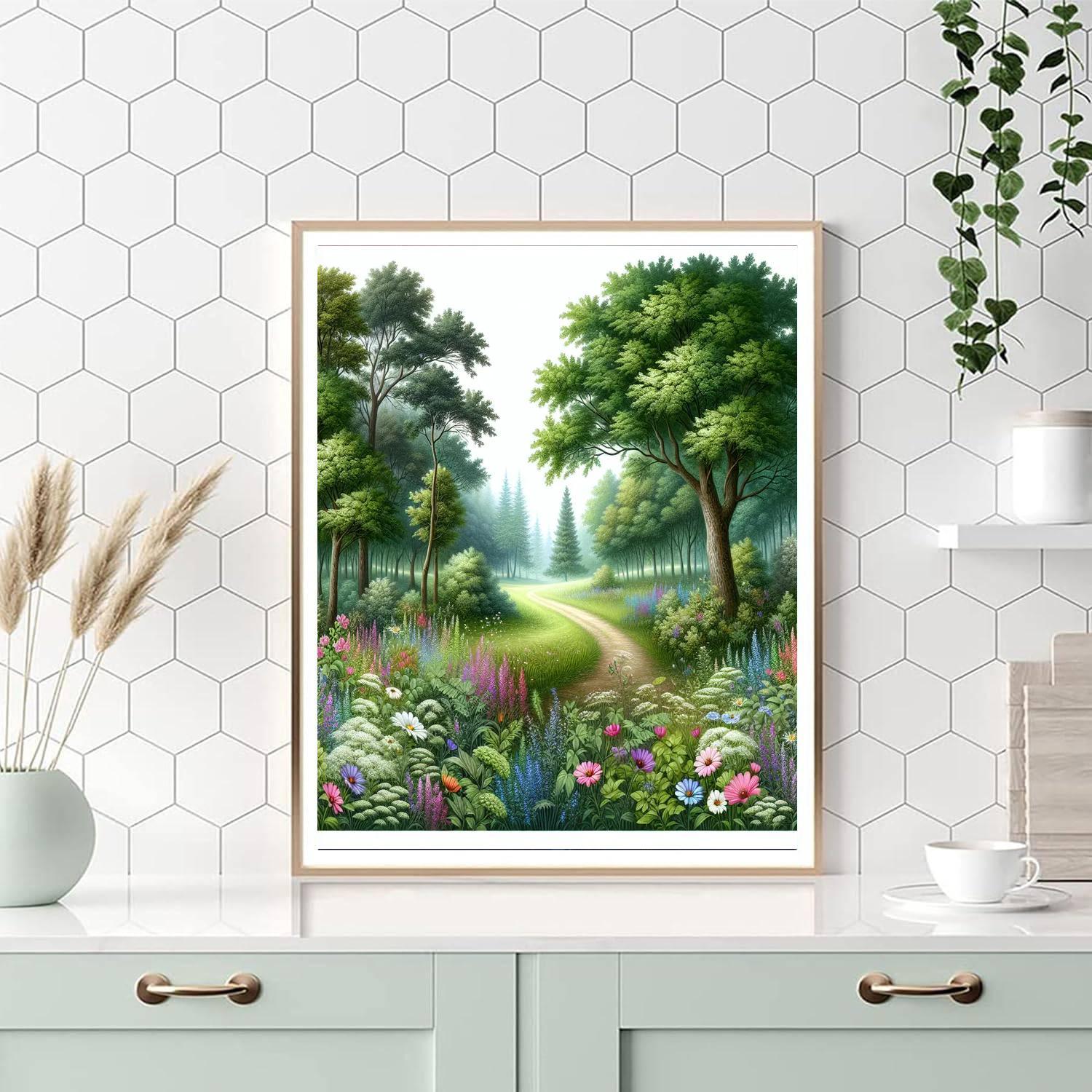 Magic Forest Trail Paint By Numbers Art