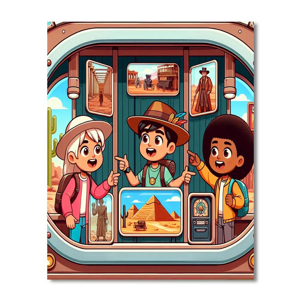 Time Travelers' Odyssey Numbered Painting Kits