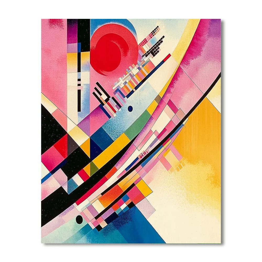Wassily Kandinsky Inspired Futuristic Urban Landscape  Numbered Painting Kits