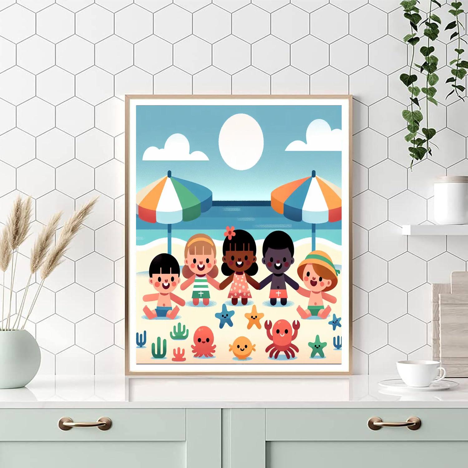 Beach Bash Paint By Numbers Art