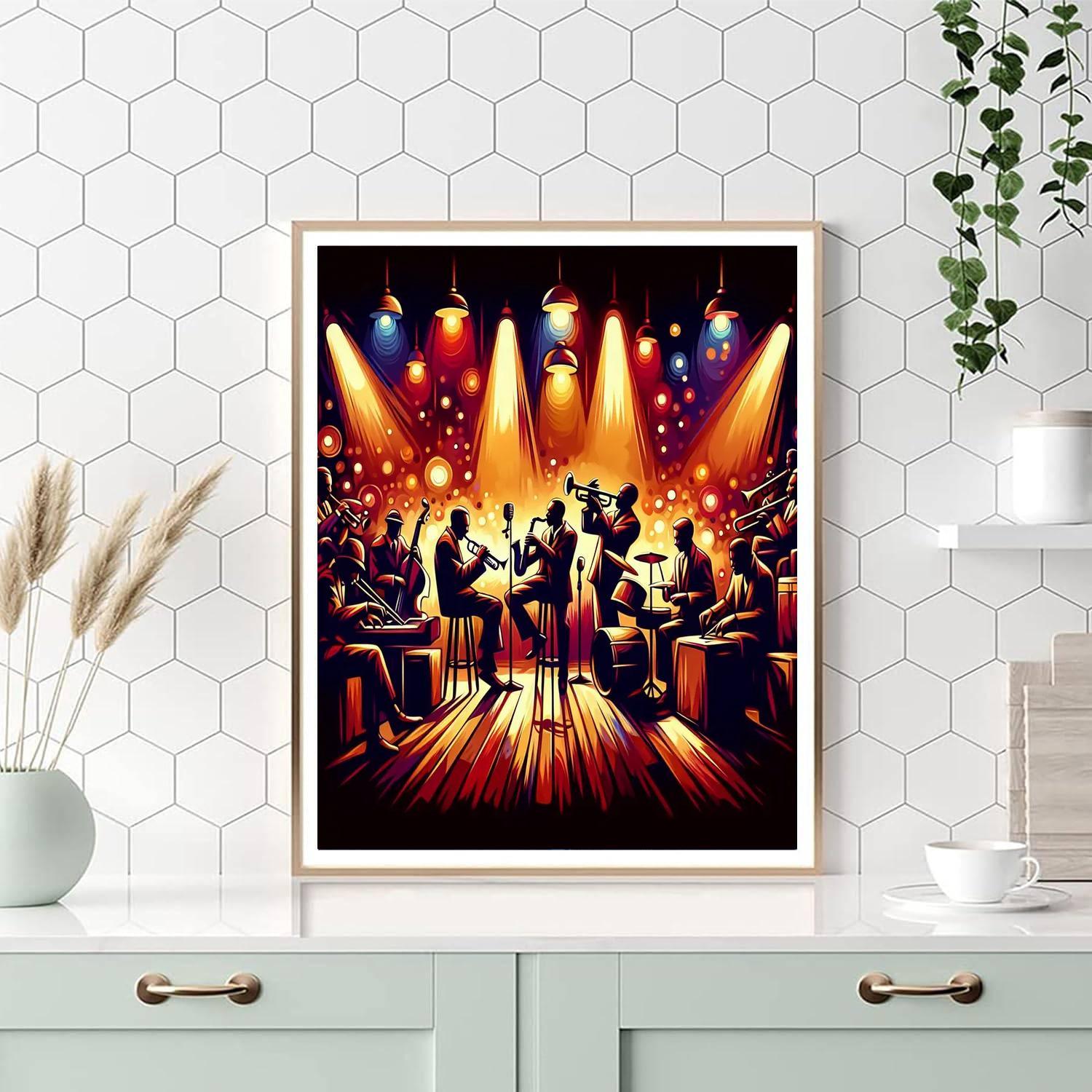 Energetic Jazz Club Paint By Numbers