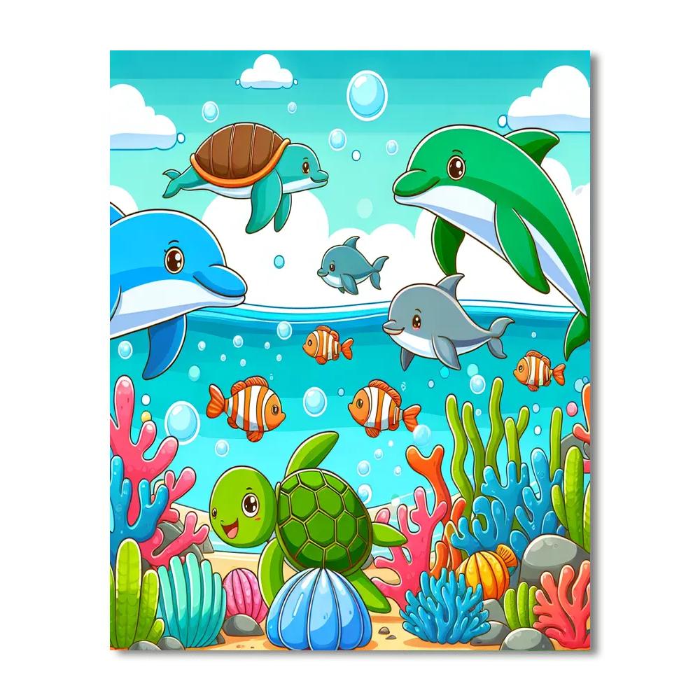 Incredible Ocean Adventure DIY Paint By Numbers