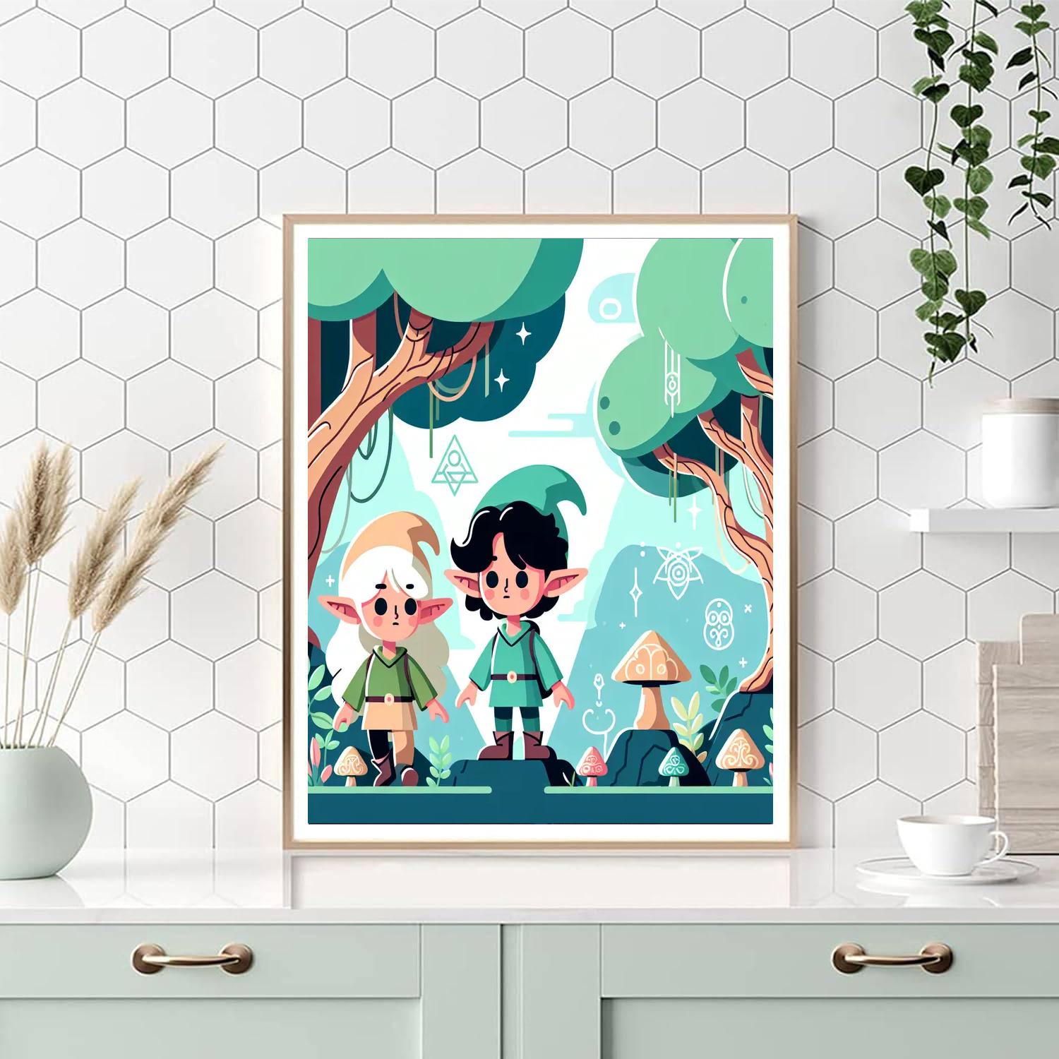 Enchanted Elven Enclave Numbered Painting Kits