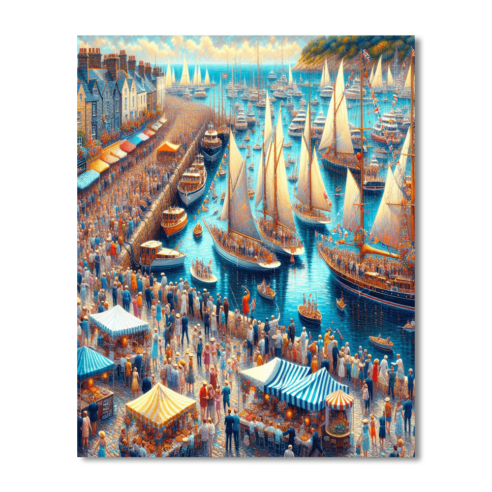 Harbour Festival - United Kingdom Paint By Color