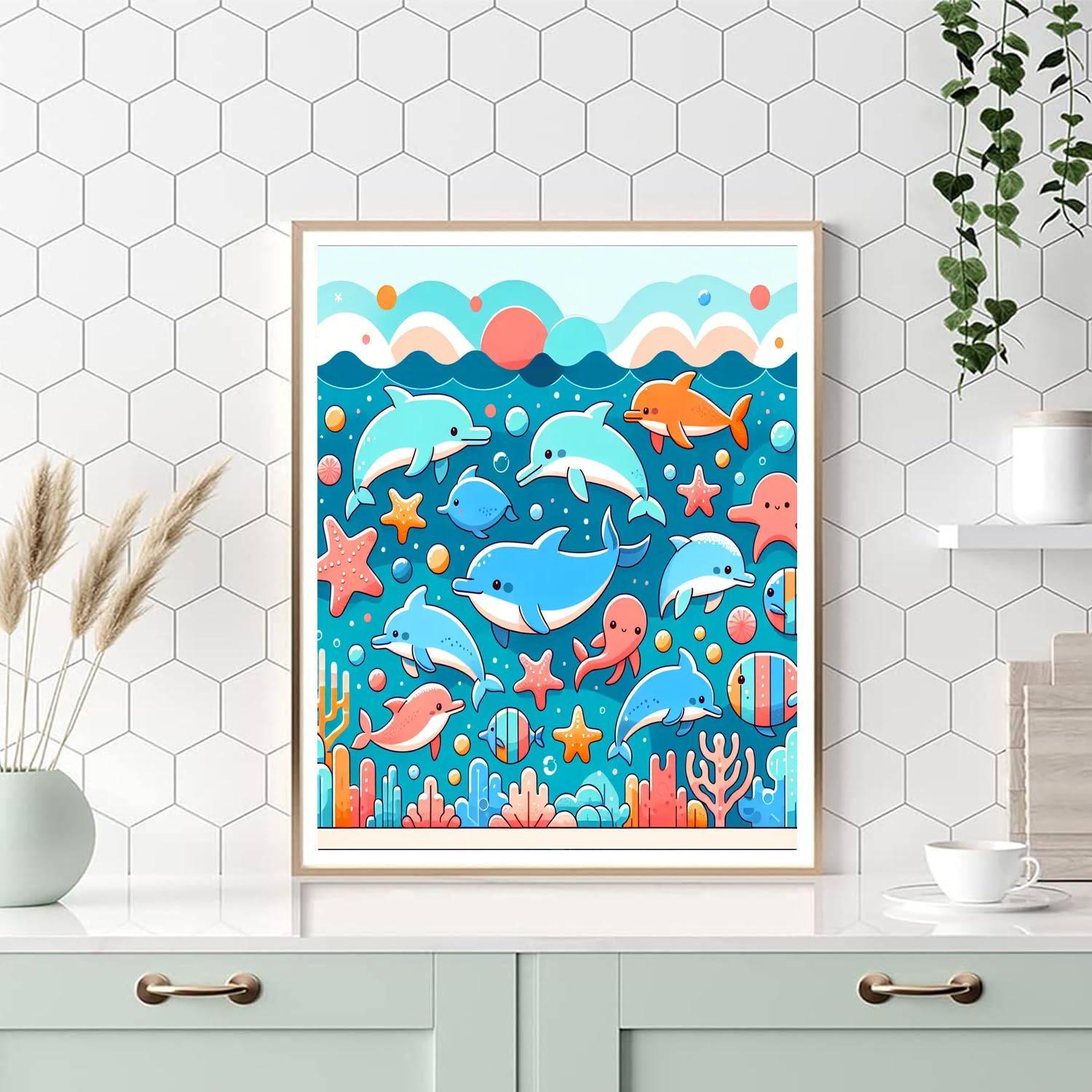 Playful Sea Creature Dance Paint By Numbers Kits
