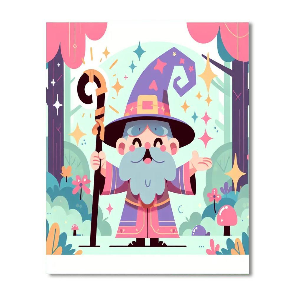 Mystic Wizards Paint By Numbers Art