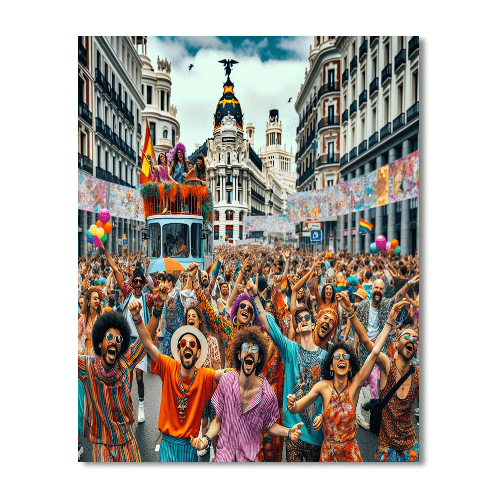Madrid Pride - Spain Paint By Color