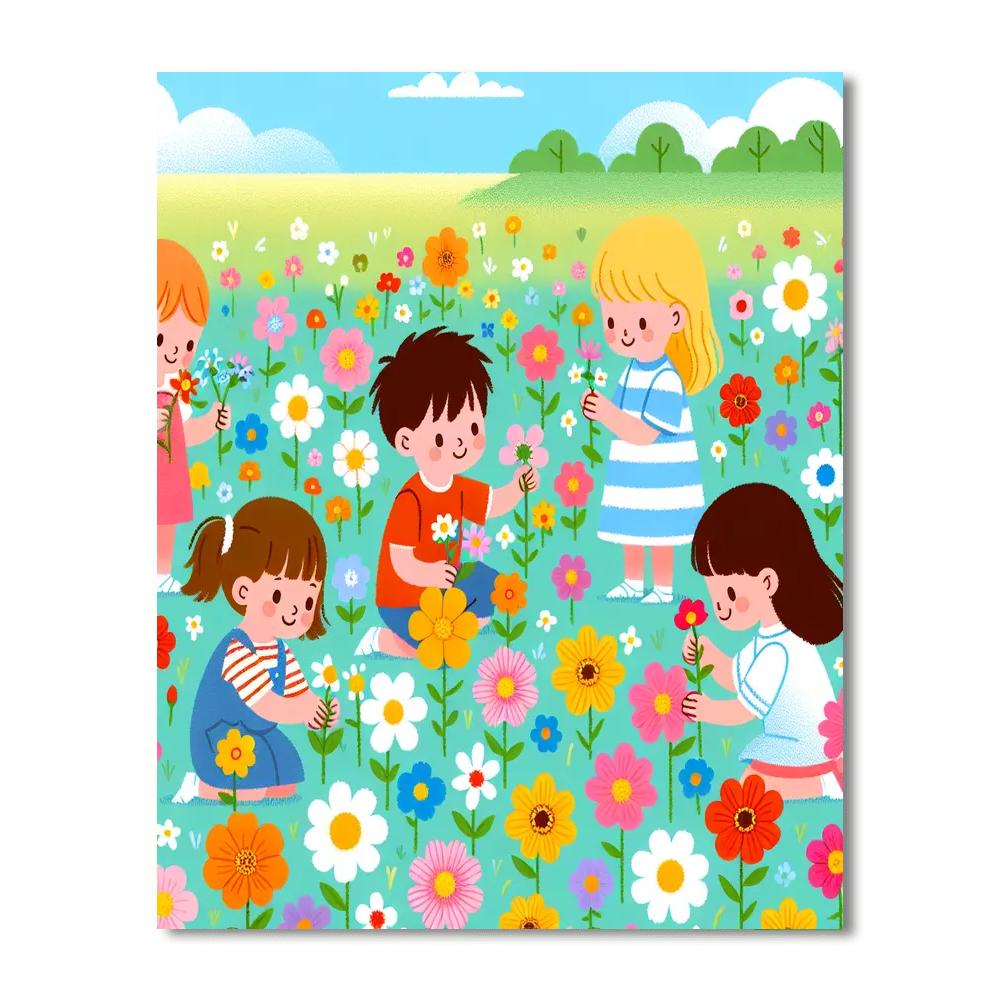 Wildflower Wonder Number Painting