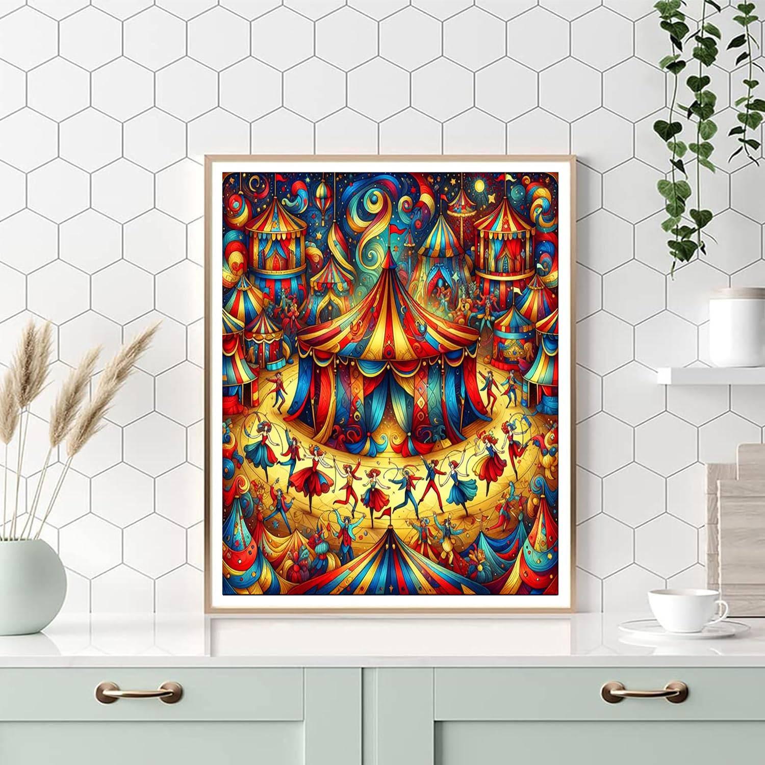 Delightful Circus Adventure DIY Paint By Numbers