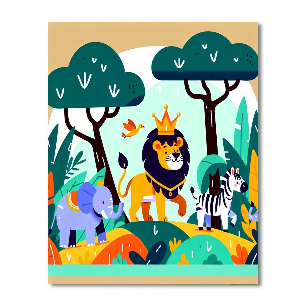 Royal Safari Expedition Numbered Painting Kits