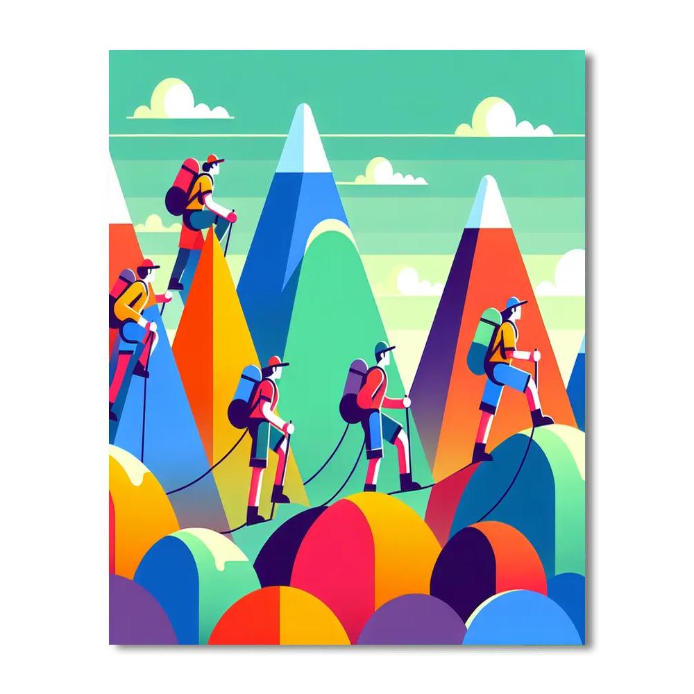 Majestic Mountain Explorers Paint By Numbers