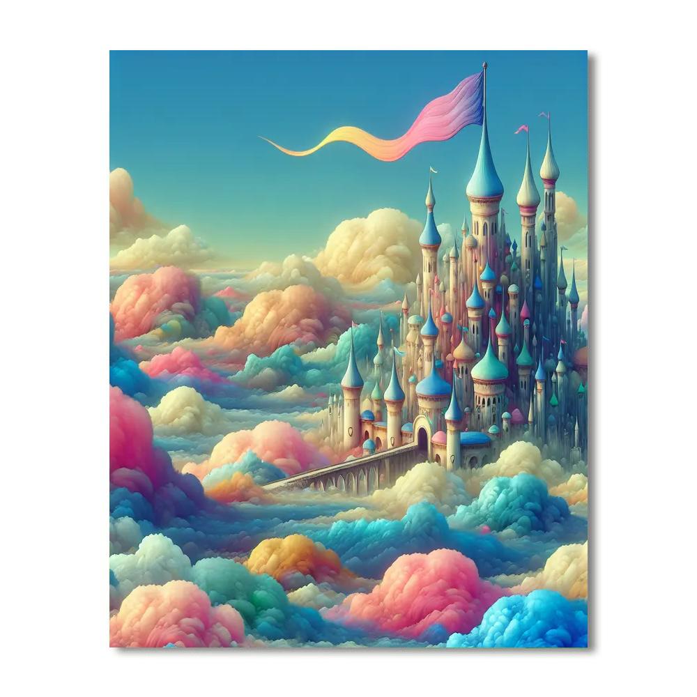 Castle In The Sky Painting Number Kit
