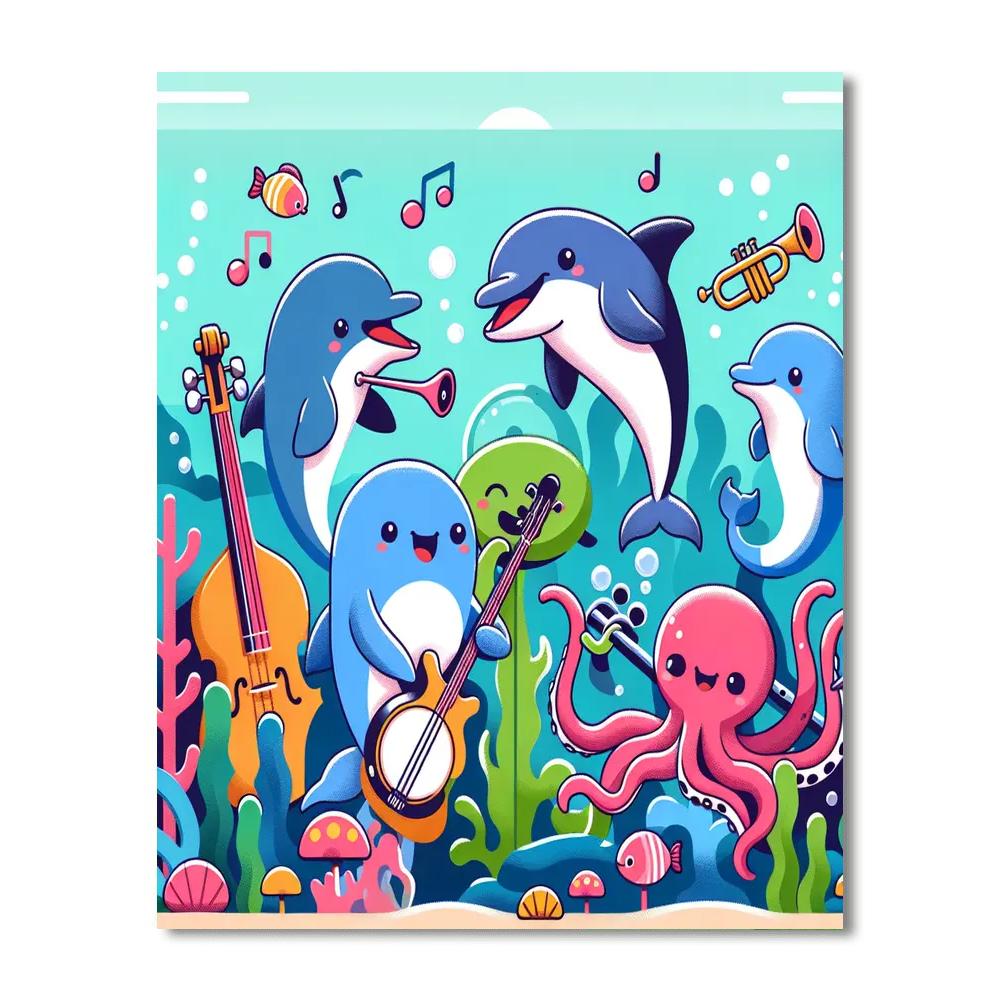 Ocean Orchestra Festival Paint By Numbers Art