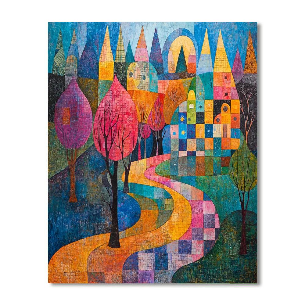 Paul Klee Inspired Colorful Expressions  Number Painting