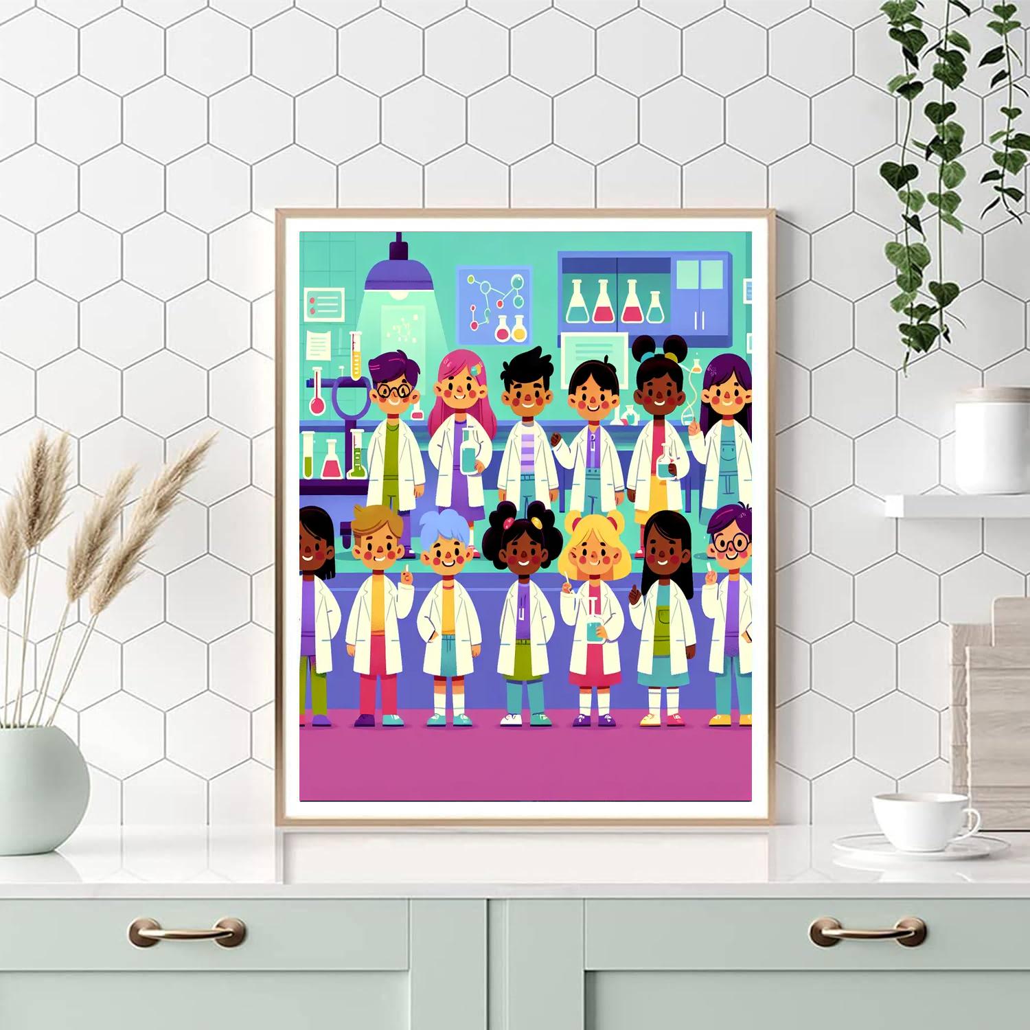 Super Science Academy Number Painting