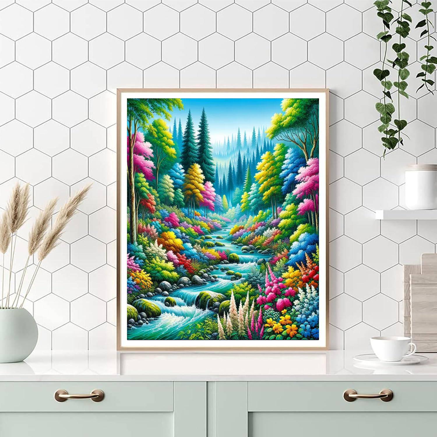 Bubbling Stream Adventure Paint By Number