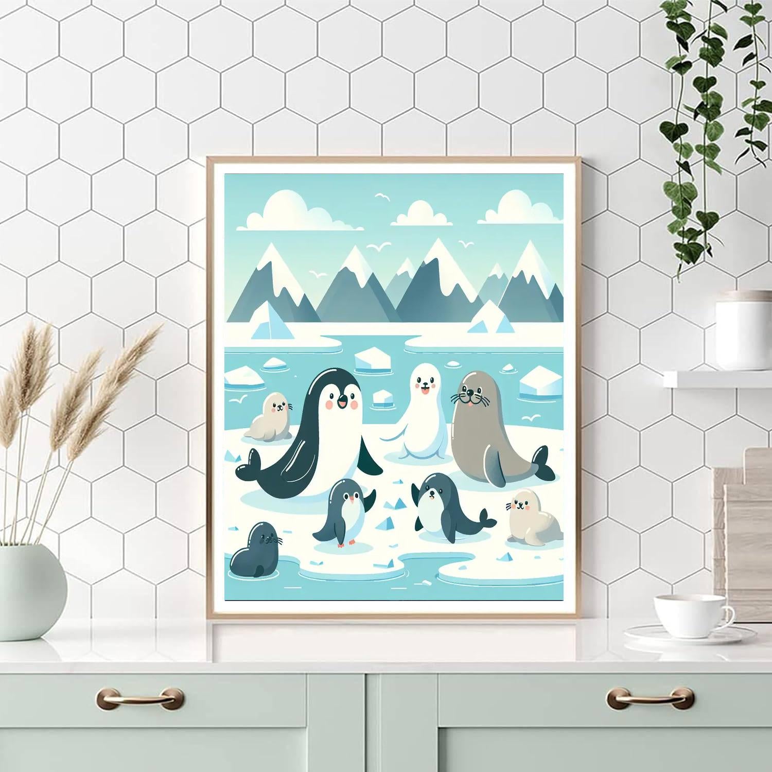 Furry Arctic Adventure Paint By Numbers Kits