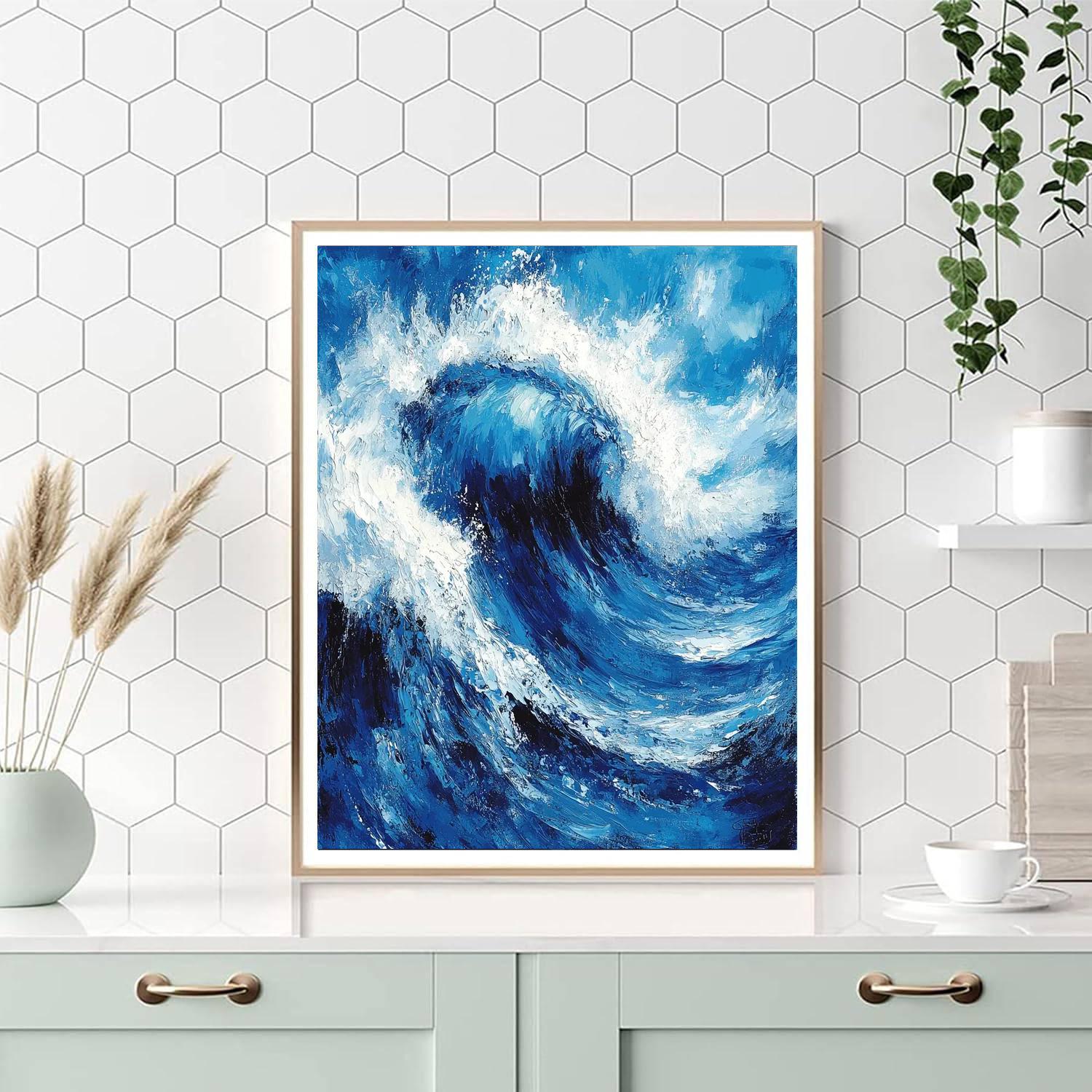 Michelangelo Inspired Eternal Ocean  Painting Number Kit
