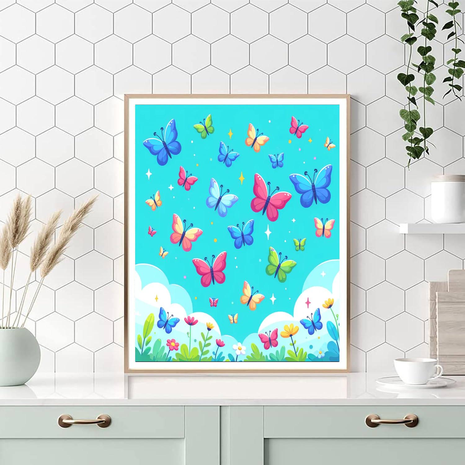 Bountiful Butterfly Bonanza Paint By Numbers Art