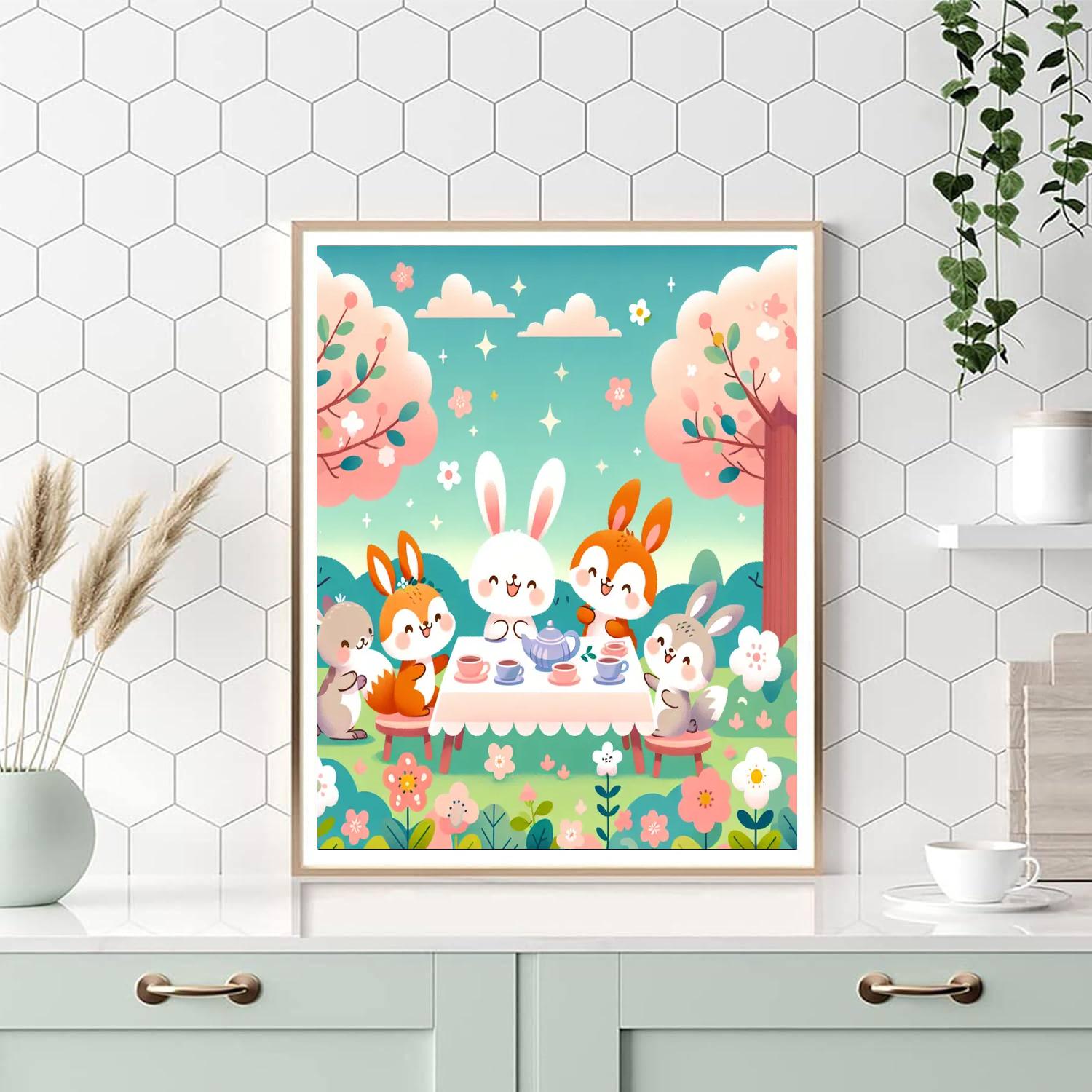 Gorgeous Garden Tea Party Paint By Number