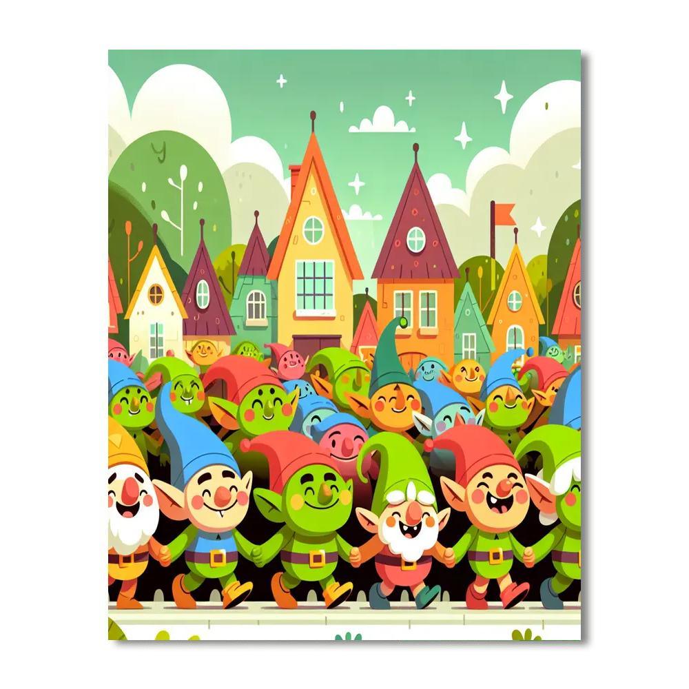 Giggly Goblin Parade Paint By Number