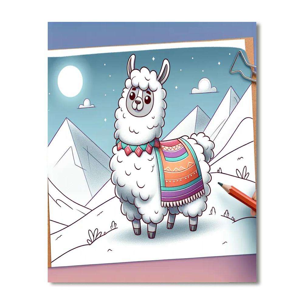 Happy Llama Adventure Paint By Numbers