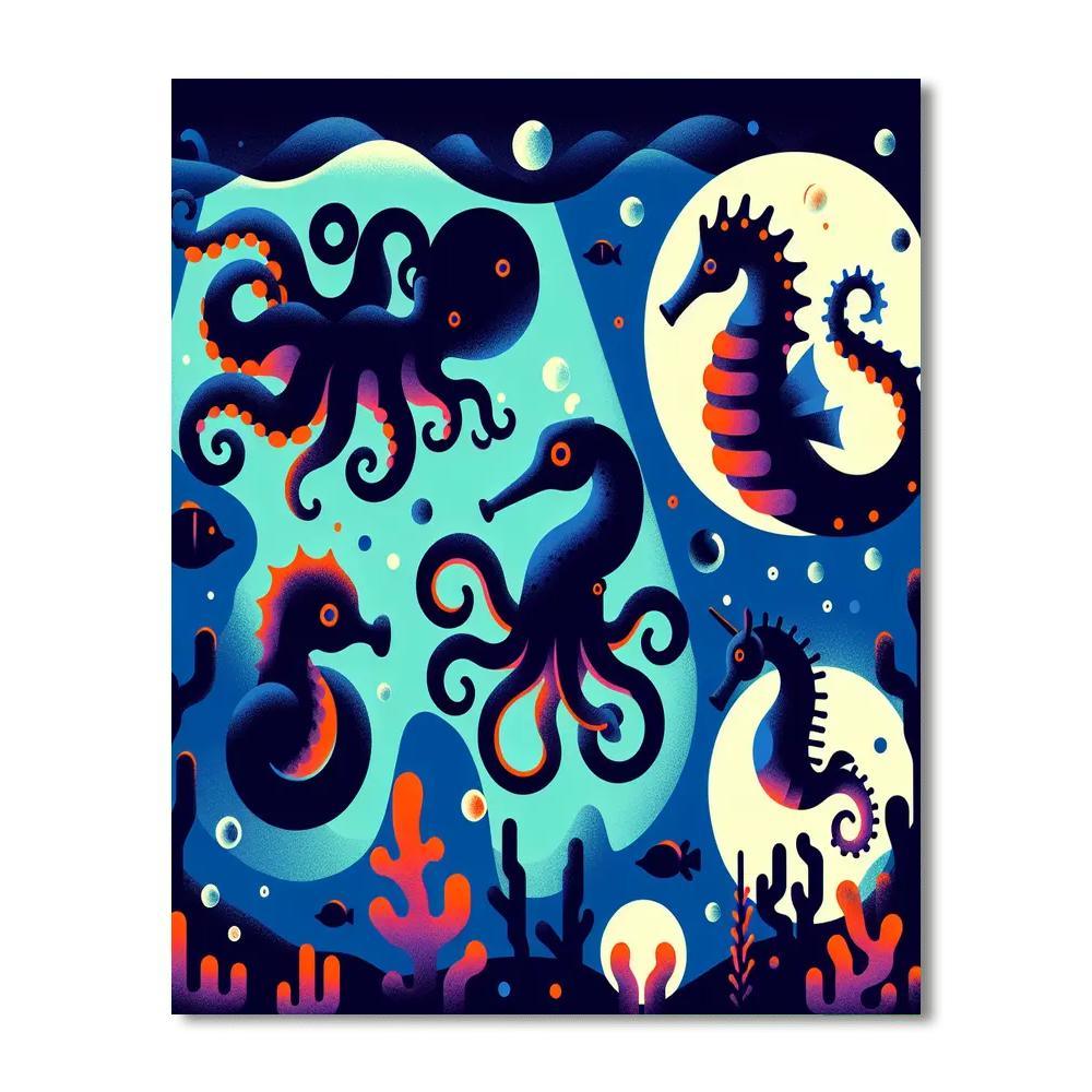 Under The Sea Mystery Painting By Numbers Kit