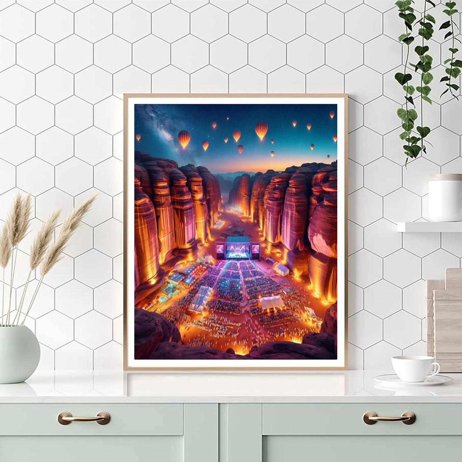 Al Ula Winter At Tantora Festival - Saudi Arabia Numbered Painting Kits