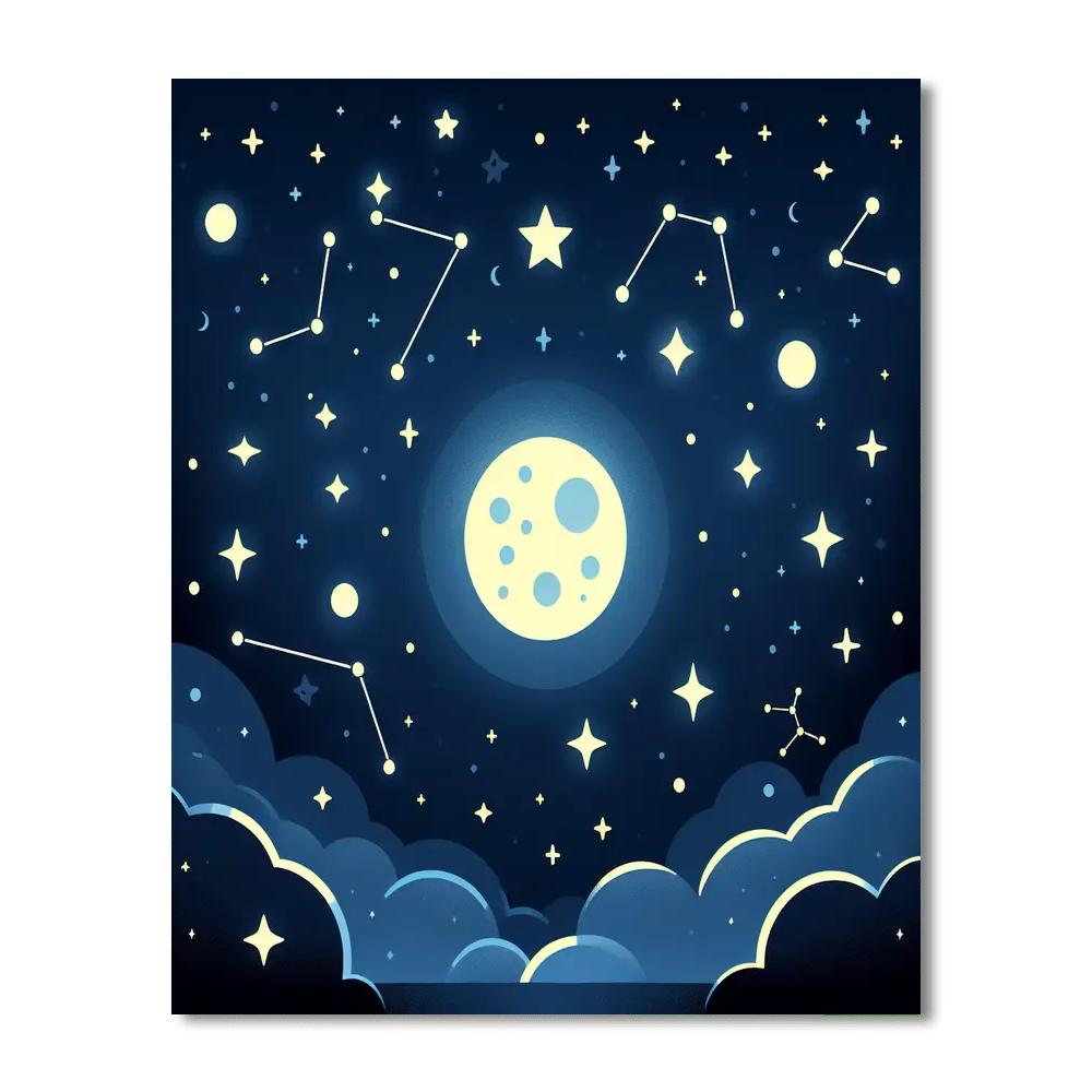 Starry Night Sky Watch Paint By Numbers Art