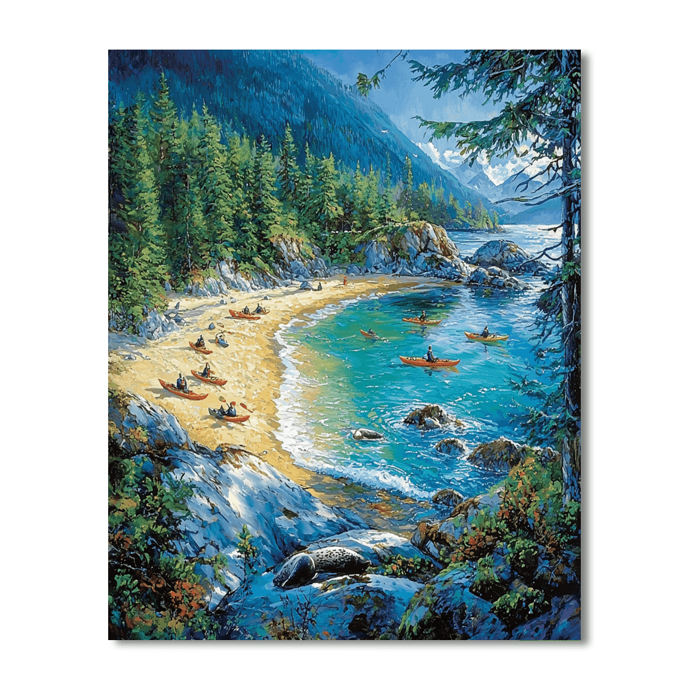 Abel Tasman National Park - New Zealand Numbered Painting Kits