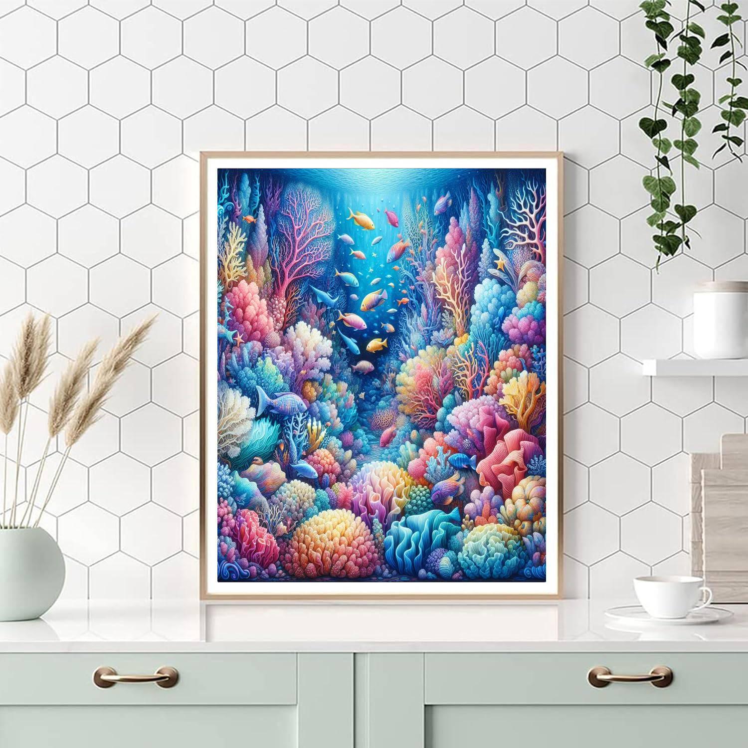 Oceanic Coral Wonderland DIY Paint By Numbers