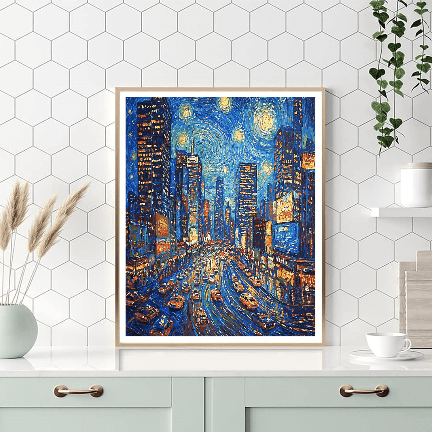 Vincent Van Gogh Inspired Nocturnal Citylights  Paint By Numbers