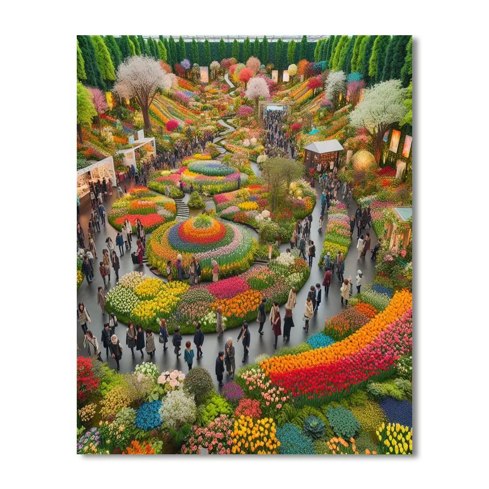 World Flower Council's International Flower Show - Netherlands Painting Number Kit