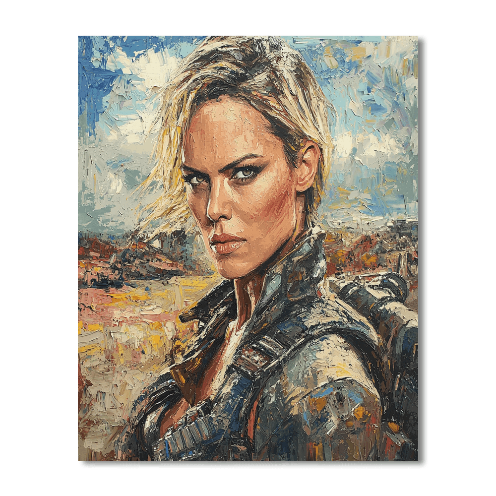 Charlize Theron: The Fearless Warrior Of Furiosa Painting Number Kit