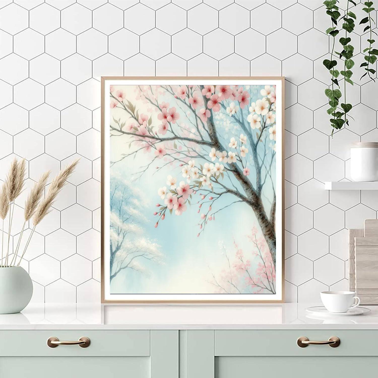 Cherry Blossom Harmony DIY Paint By Numbers