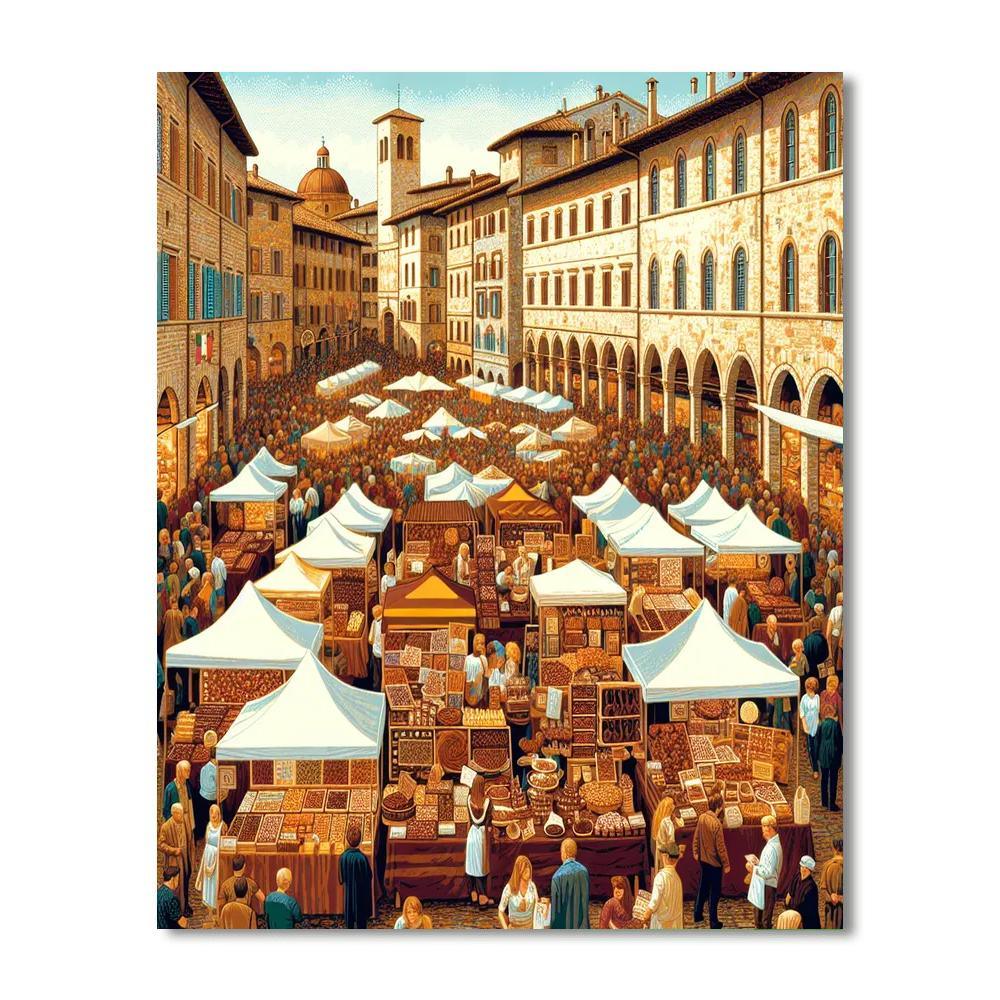 Perugia International Chocolate Festival - Italy Numbered Painting Kits