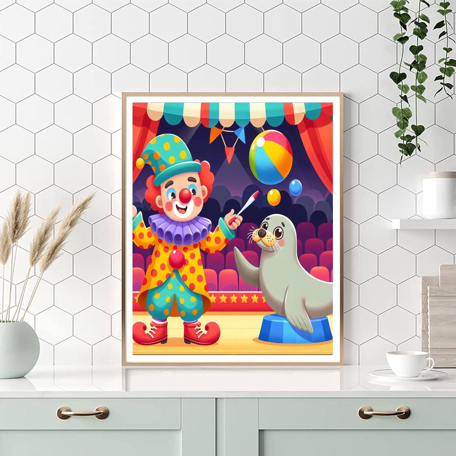 Dreamland Circus Number Painting