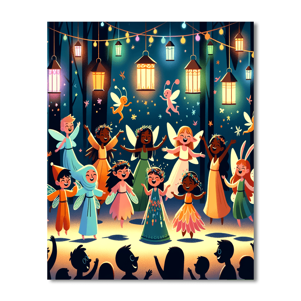 Forest Fairy Celebration Painting By Numbers Kit