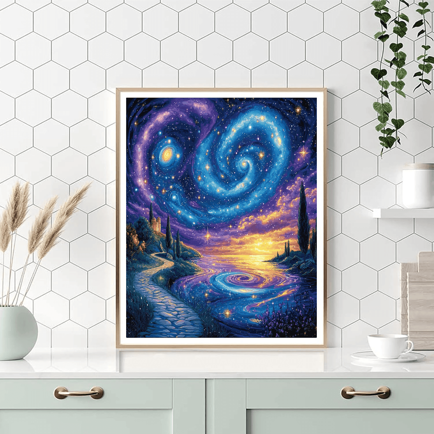 Salvador Dalí Inspired Celestial Wonder  DIY Paint By Numbers