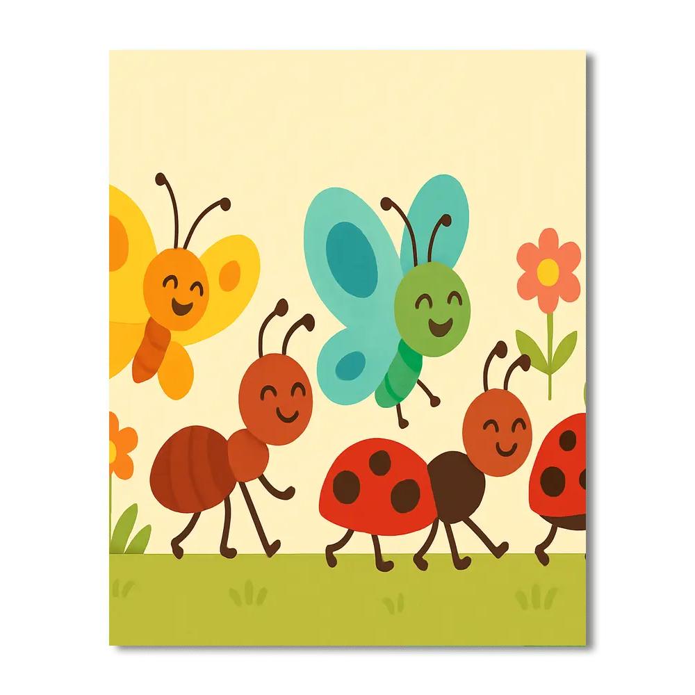 Brilliant Bug Parade Painting By Numbers Kit