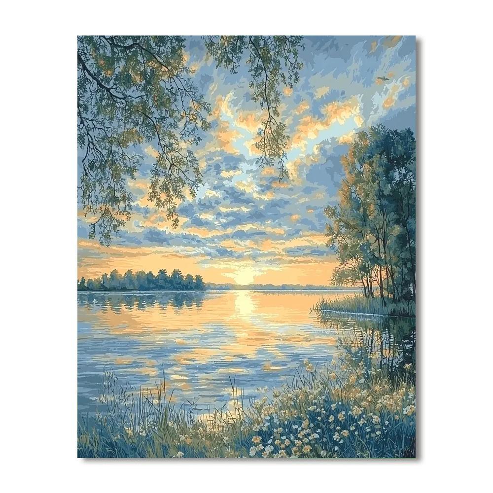 Leonardo Da Vinci Inspired Silent Waters  Paint By Number