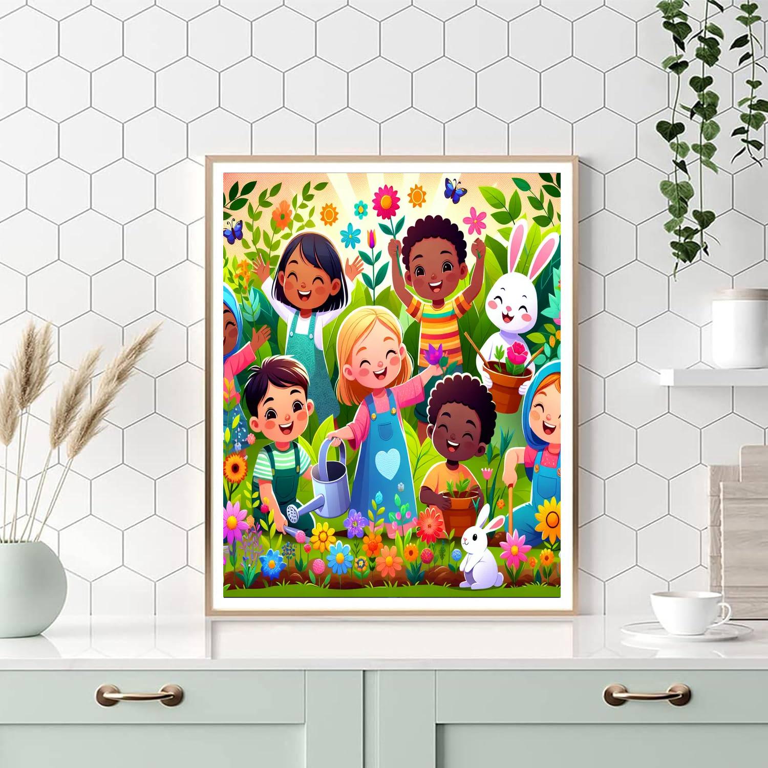 The Whimsical Garden Painting Number Kit