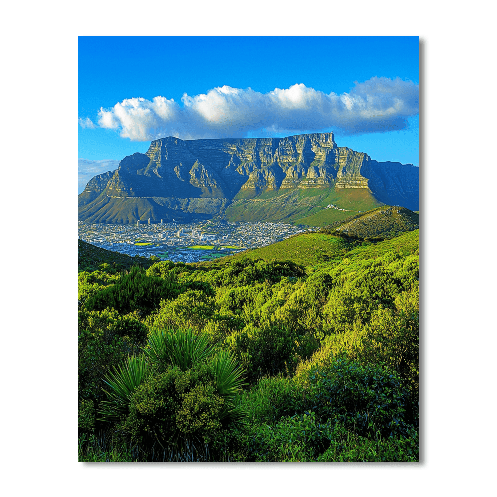 Table Mountain - South Africa DIY Paint By Numbers